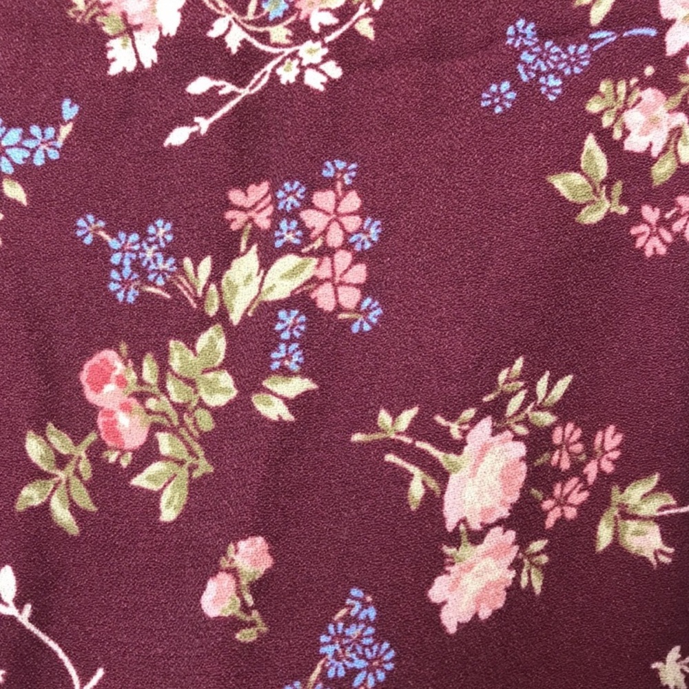 Reformation Mochi Floral Burgundy Dress size 8 - Picture 4 of 5